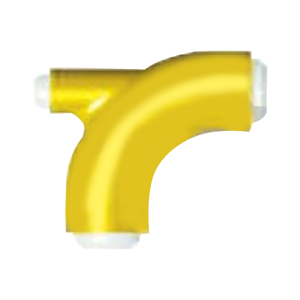 Cot lung de 90° cu ieșire de 2